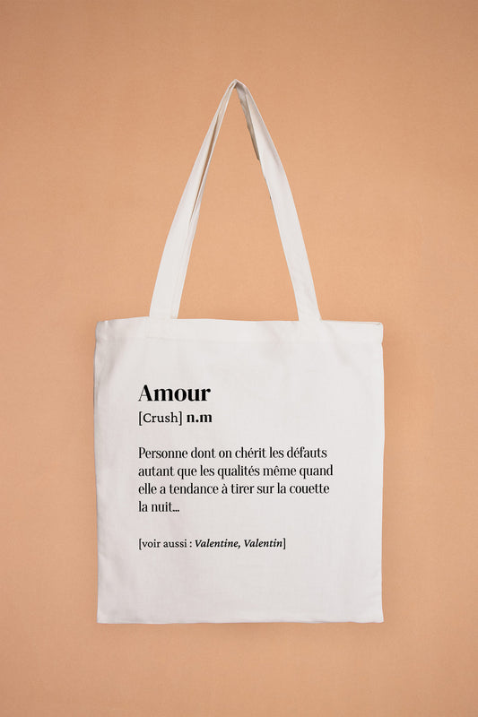 Tote Bag définition Amour
