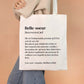 Tote Bag définition Belle-soeur