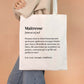 Tote Bag définition Maîtresse