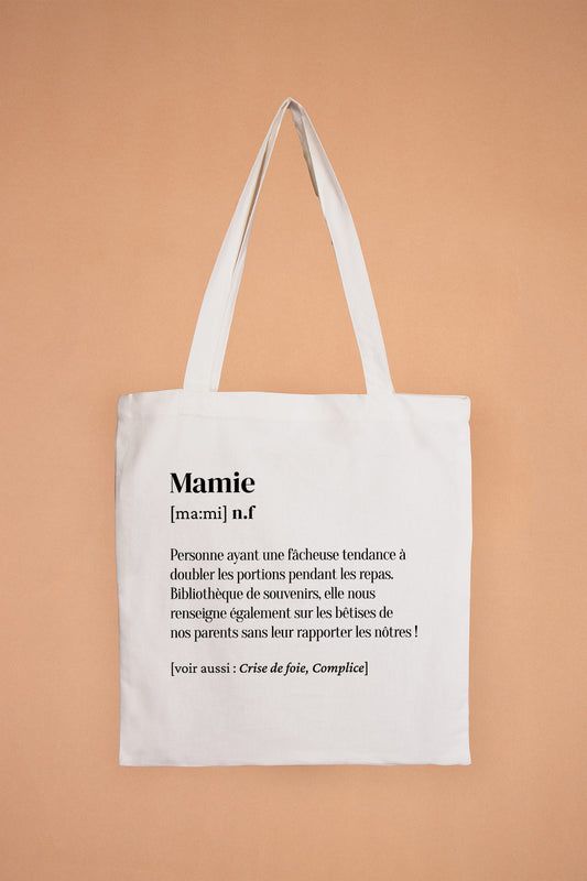 Tote Bag définition Mamie