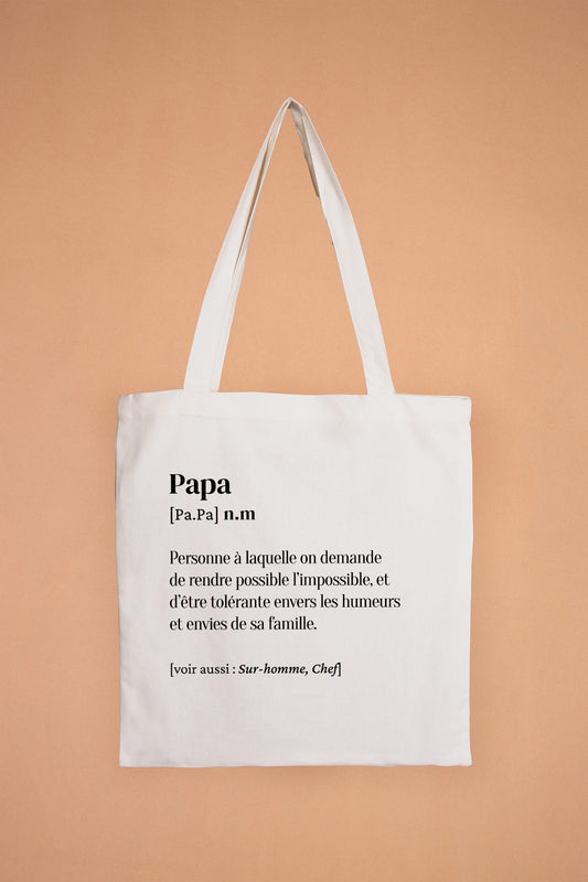 Tote Bag définition Papa