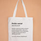 Tote Bag définition Petite soeur