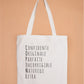Tote Bag acrostiche Copine