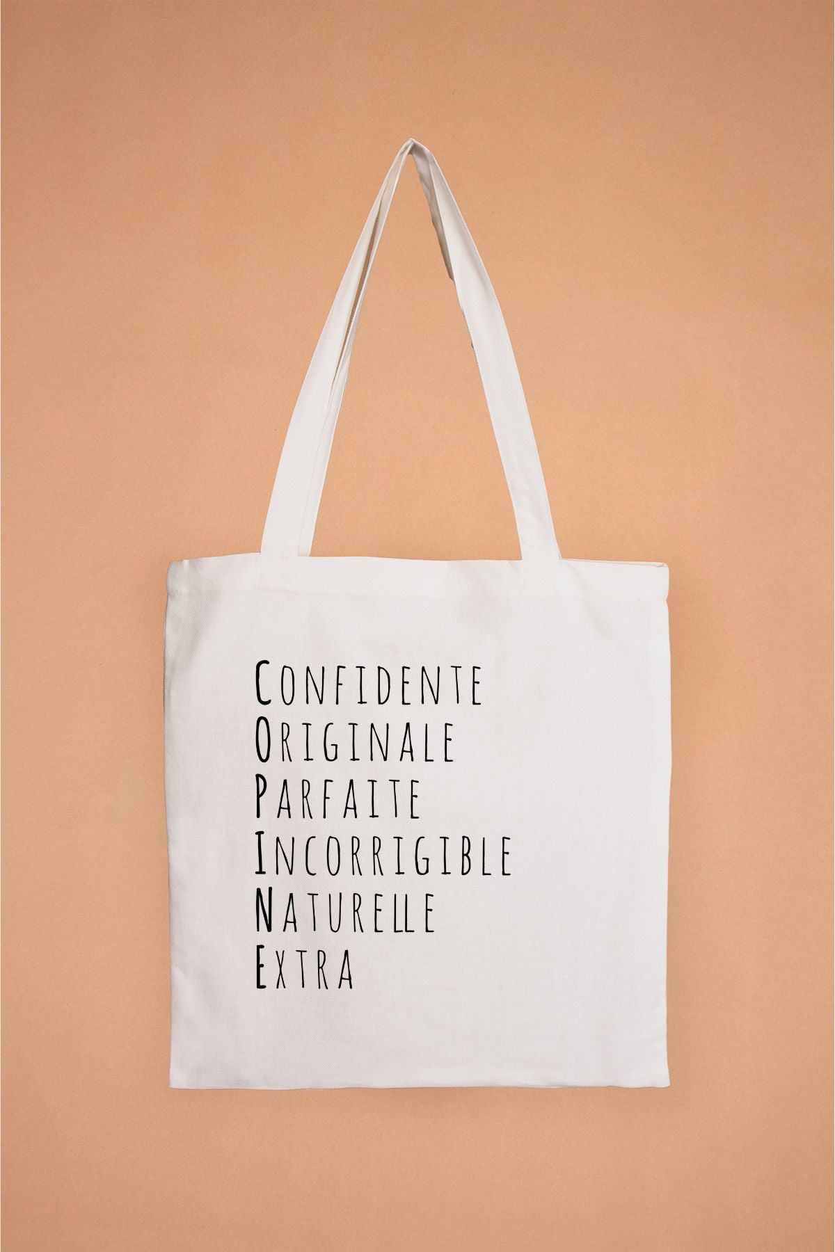 Tote Bag acrostiche Copine