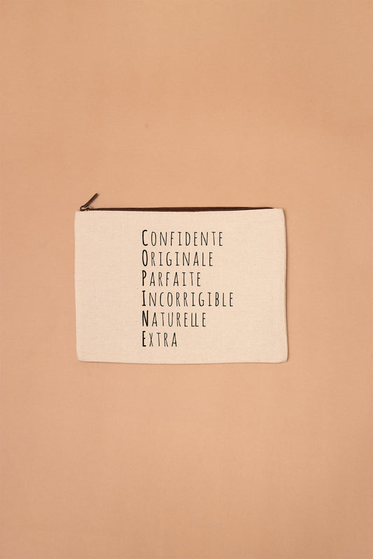 Grande trousse acrostiche Copine