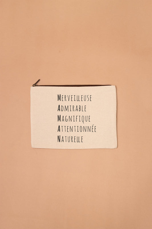 Grande trousse acrostiche Maman