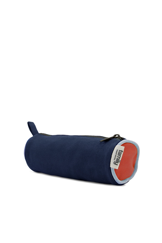 Trousse d'école rouge / bleu marine