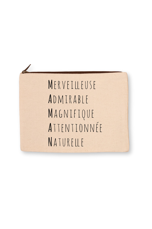Grande trousse acrostiche Maman
